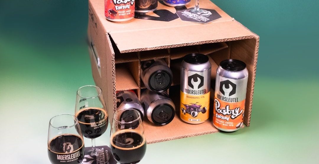 Moersleutel Pick & Mix Dark Beer Tasting Box with imperial stouts and pastry beers for a bold craft beer experience