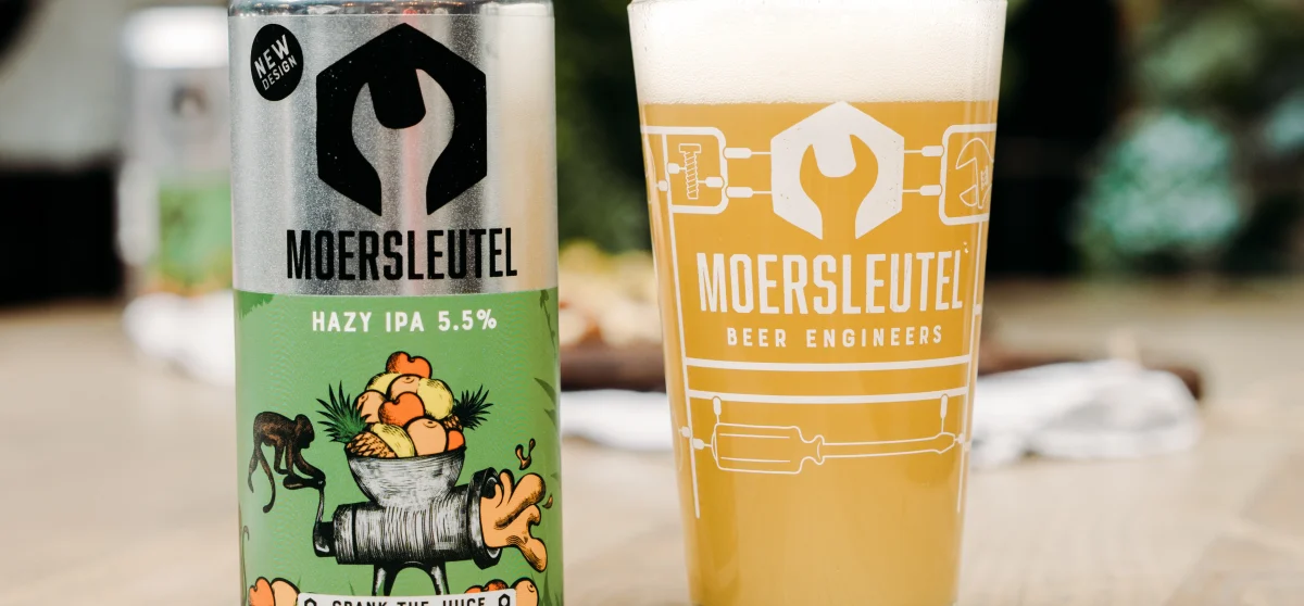 Crank the Juice Hazy NEIPA in glass – juicy IPA example