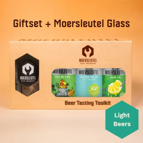 Product image for Gift Pack &#8211; 3 Light Beers + Glass